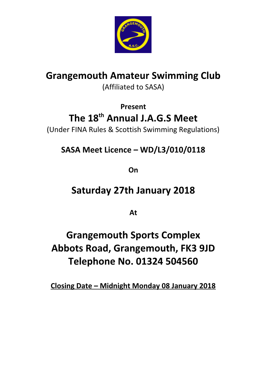 Grangemouth Amateur Swimming Club