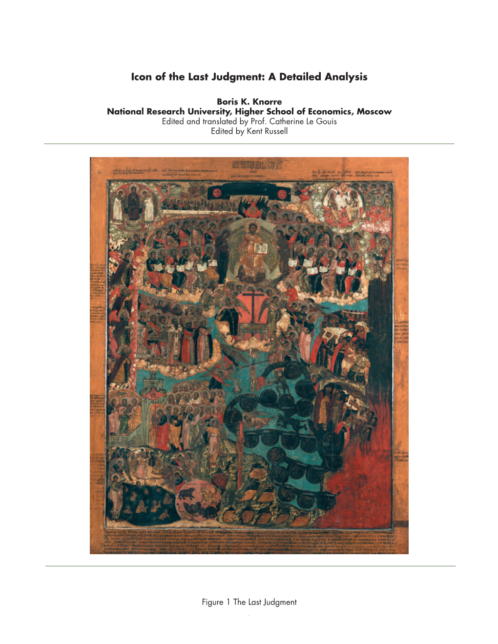 Icon of the Last Judgment: a Detailed Analysis