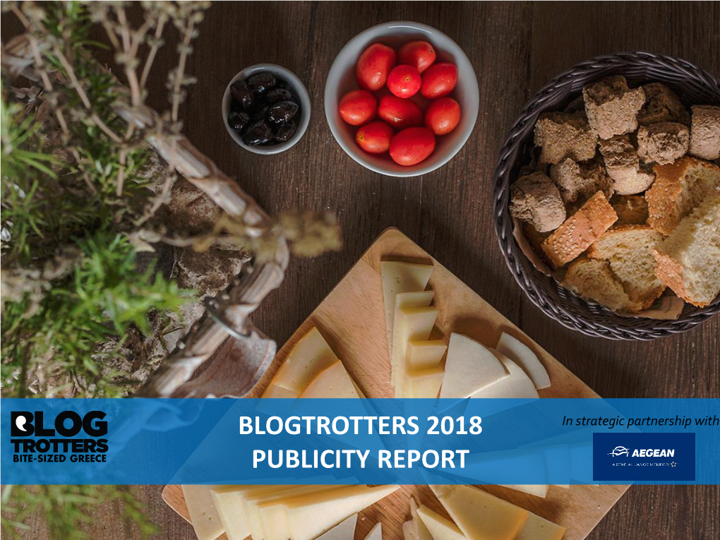 Blogtrotters 2018 Publicity Report