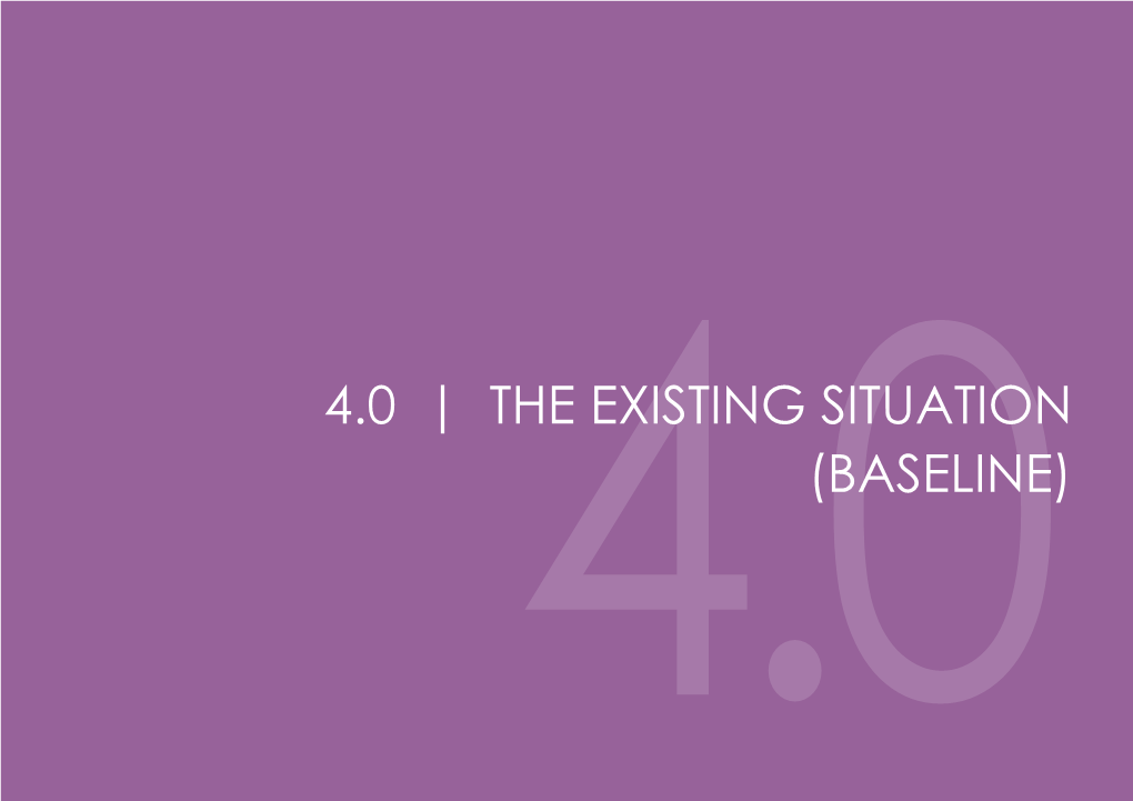 4.0 | the Existing Situation (Baseline)