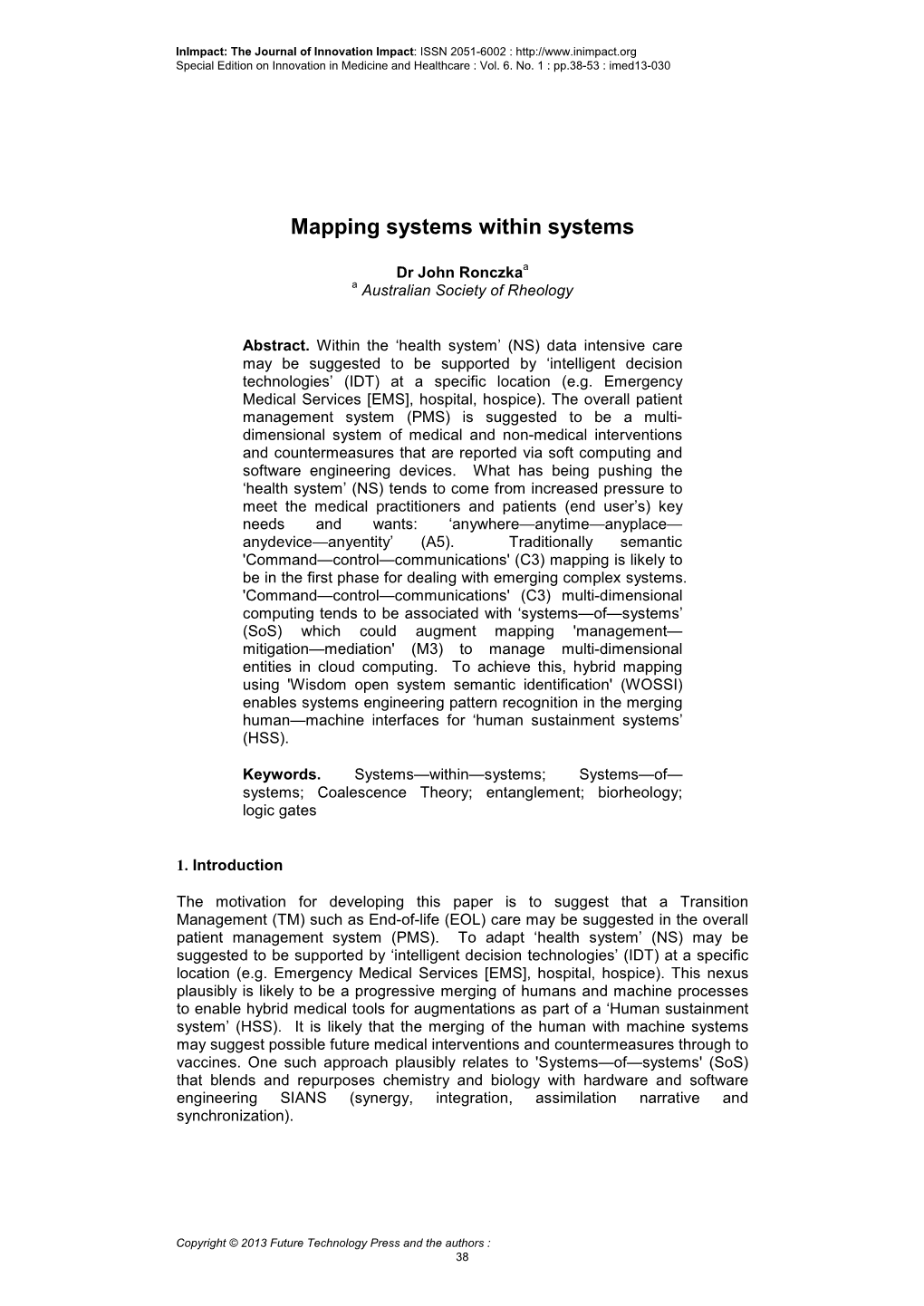 Mapping Systems Within Systems