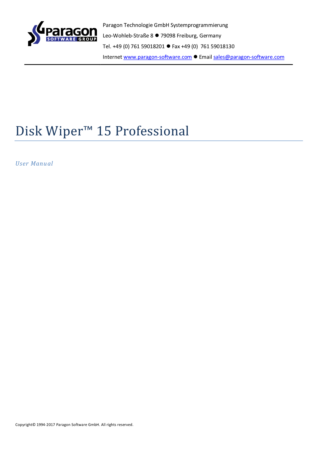 Disk Wiper™ 15 Professional