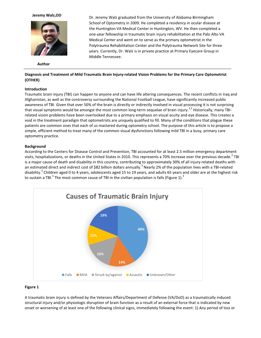 Causes of Traumatic Brain Injury