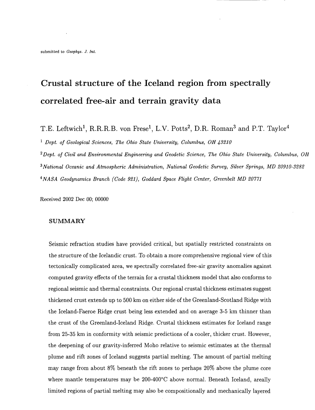 Crustal Structure of the Iceland Region from Spectrally Correlated Free-Air and Terrain Gravity Data