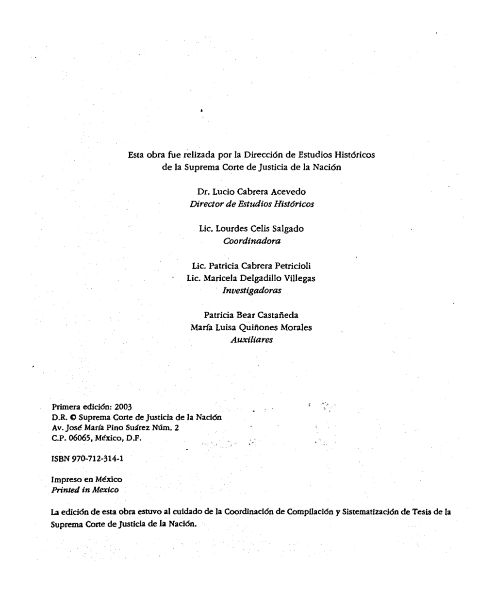 Director De Estudios Hist6ricos Coordinadora Investigadoras