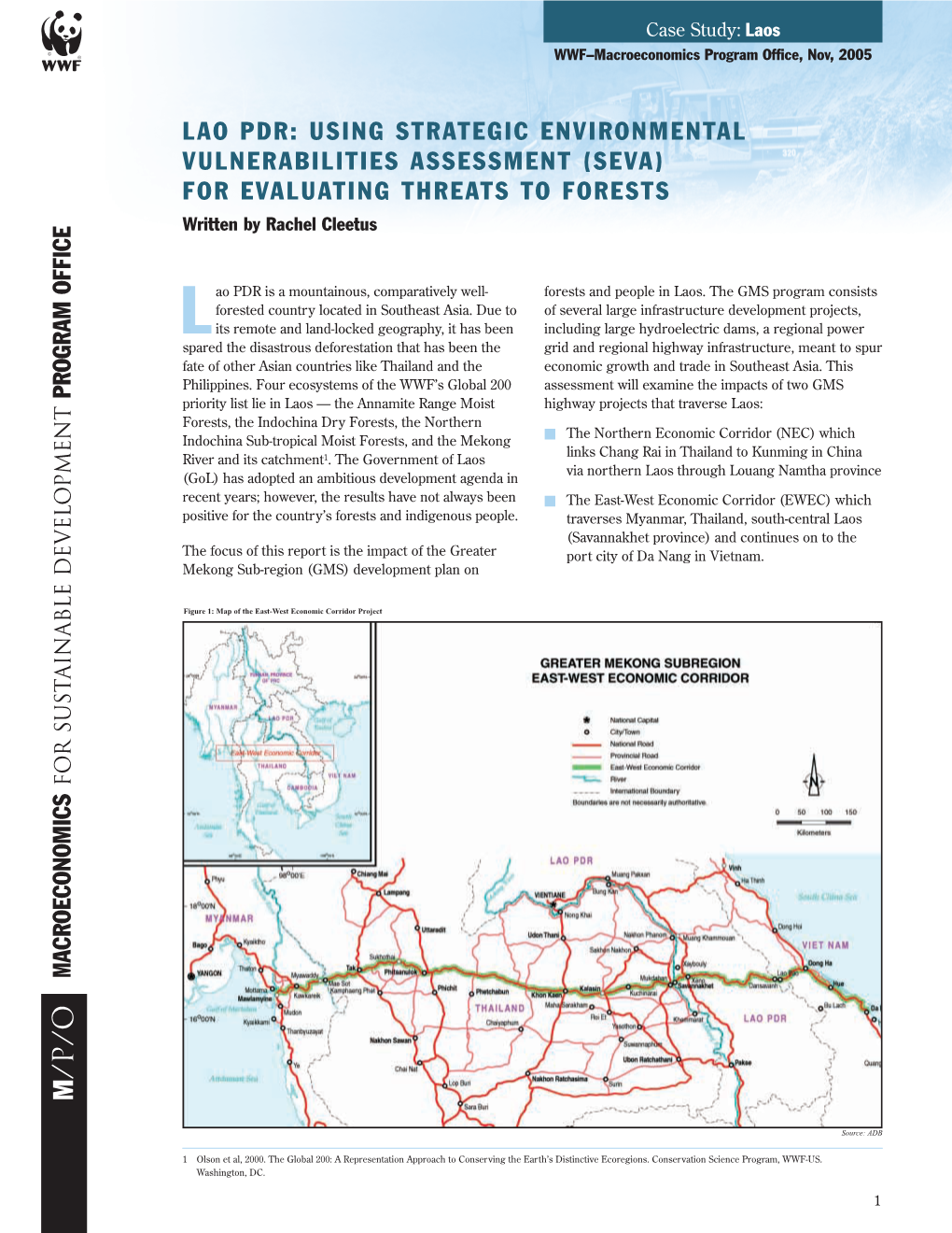 Laos WWF–Macroeconomics Program Office, Nov, 2005