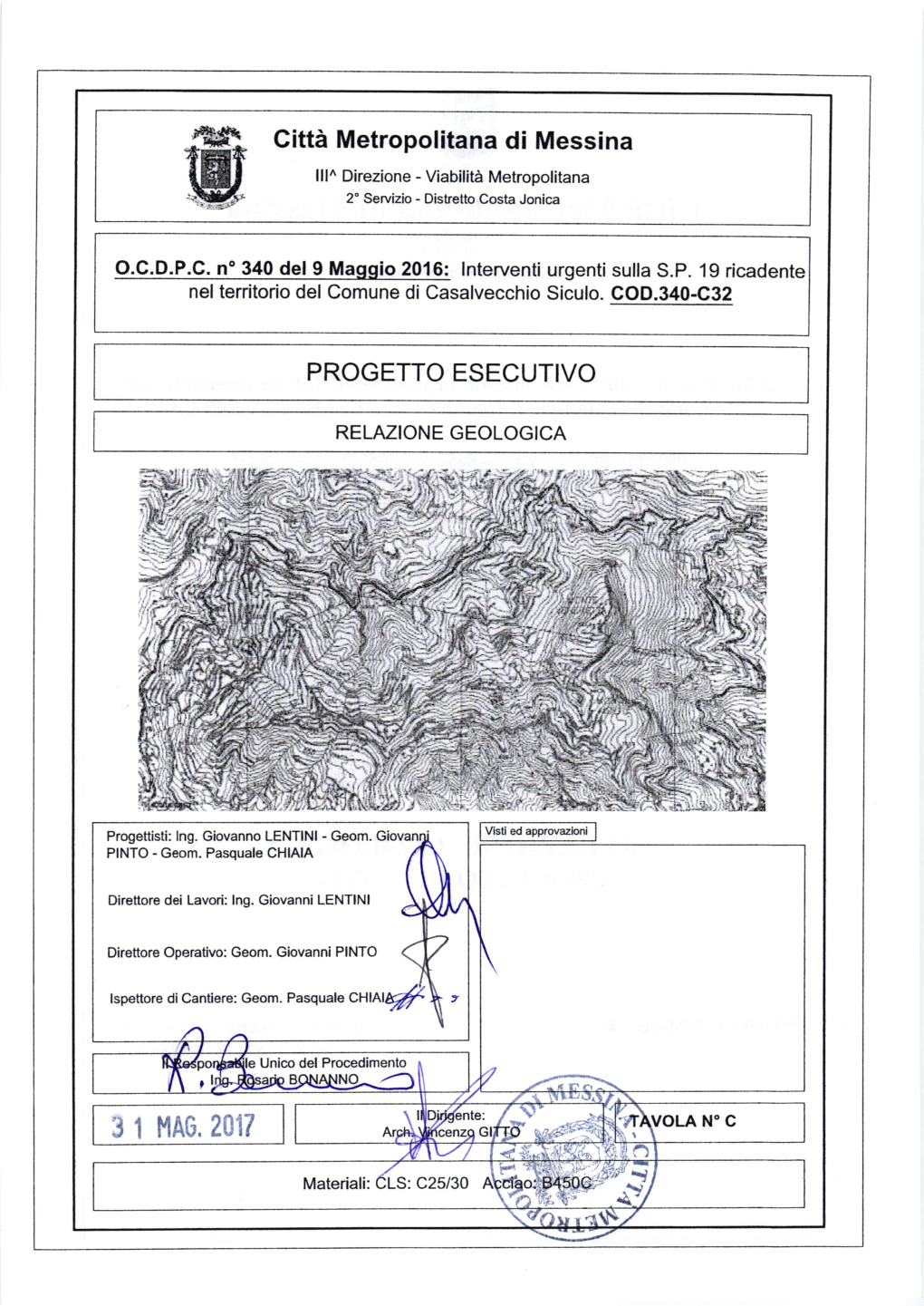 Relazione Geologica Progetto Esecutivo