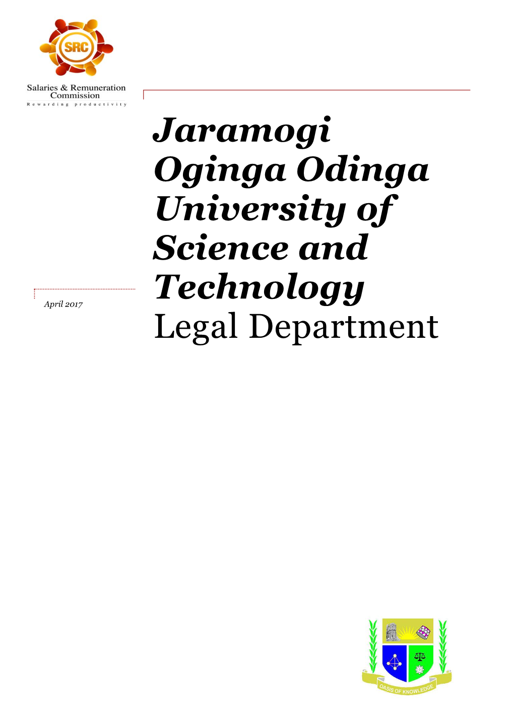 Jaramogi Oginga Odinga University of Science and Technology Legal