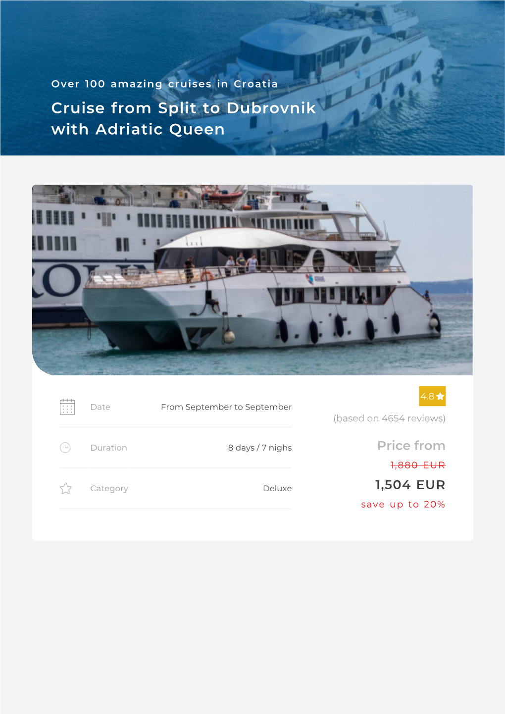 Adriatic Queen: Split to Dubrovnik 2021