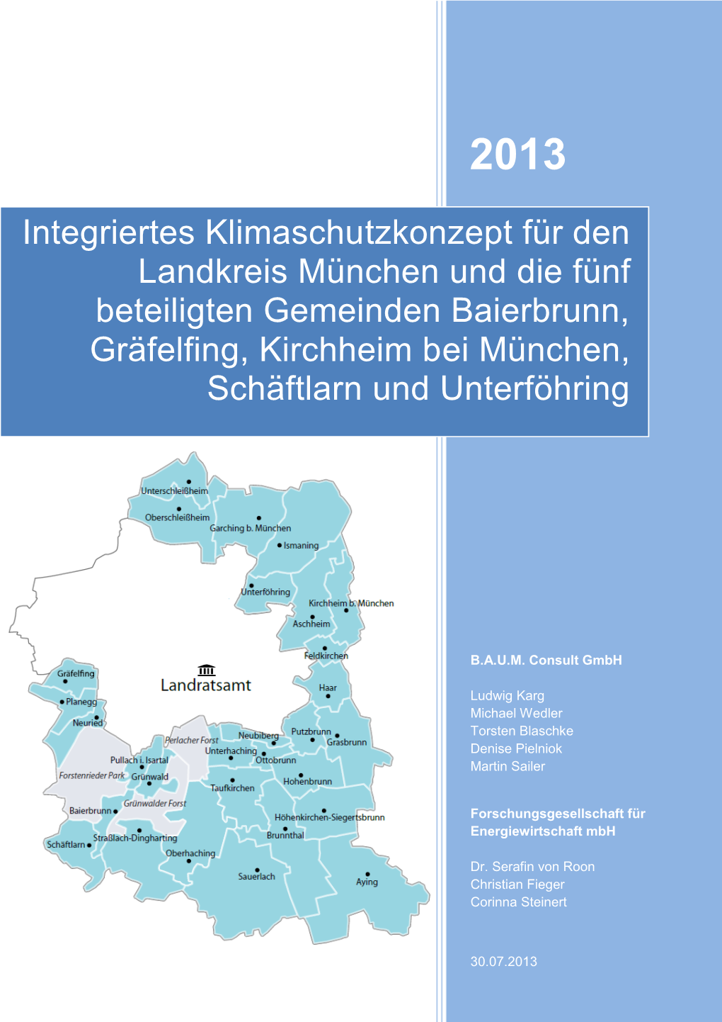 Integriertes Klimaschutzkonzept Für Den Landkreis München Und Die