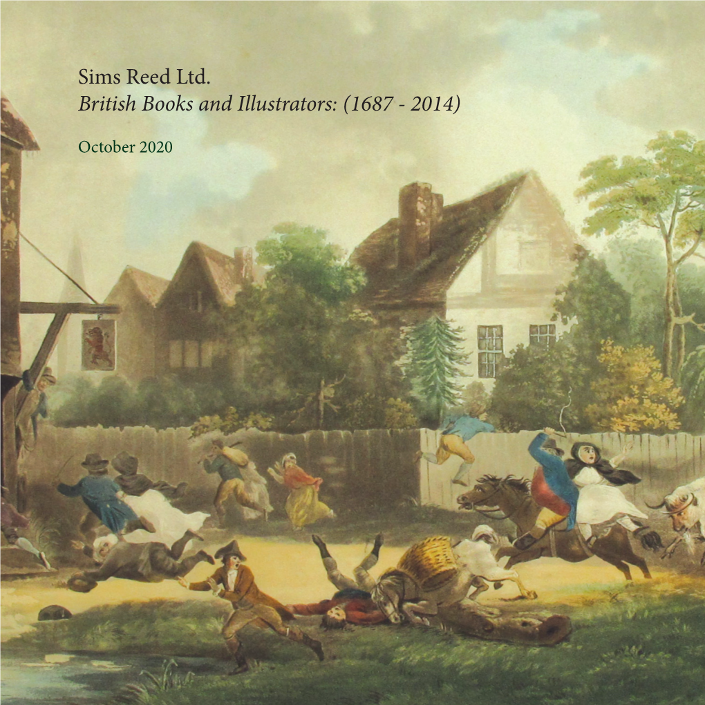 Sims Reed Ltd. British Books and Illustrators: (1687 - 2014)