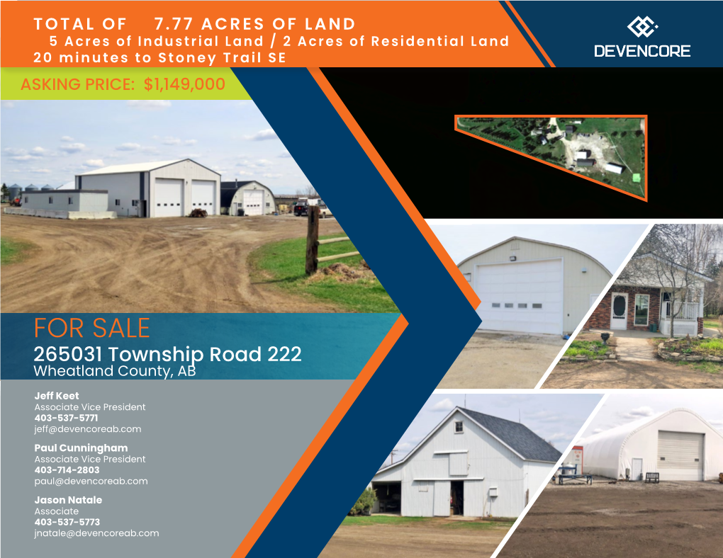 FOR SALE 265031 Township Road 222 Wheatland County, AB