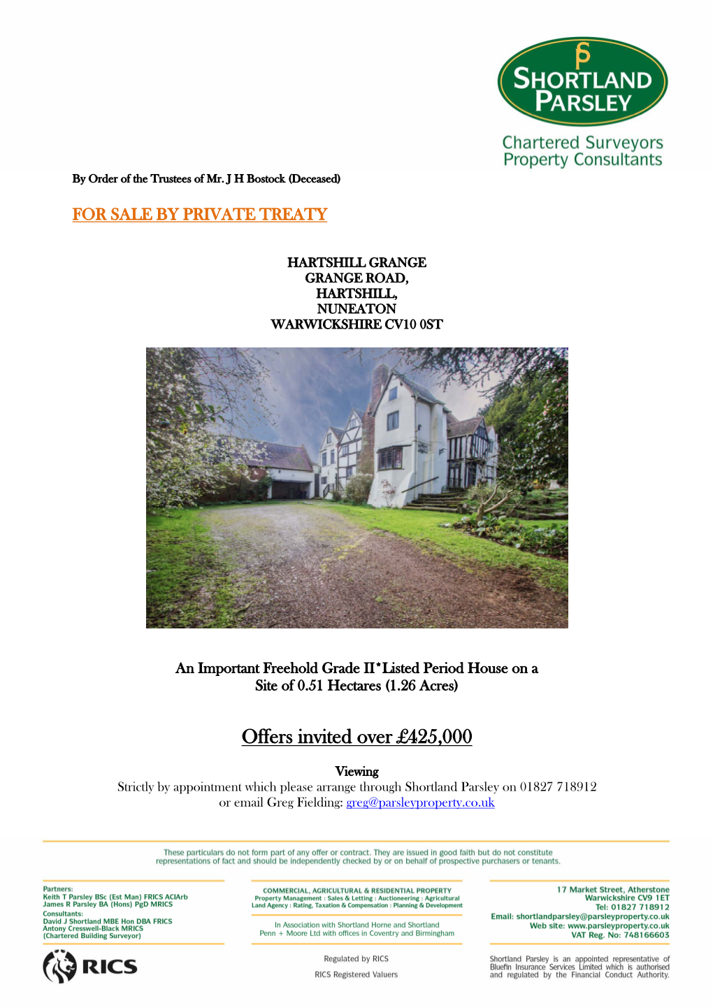 Offers Invited Over £425,000