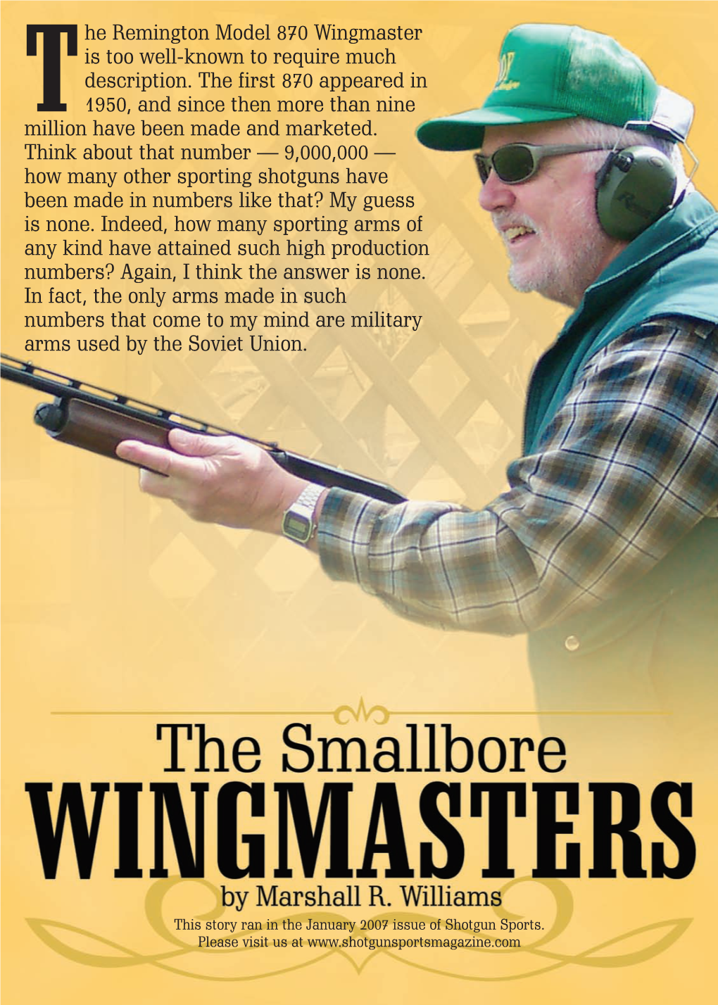 The Remington Model 870 Wingmaster