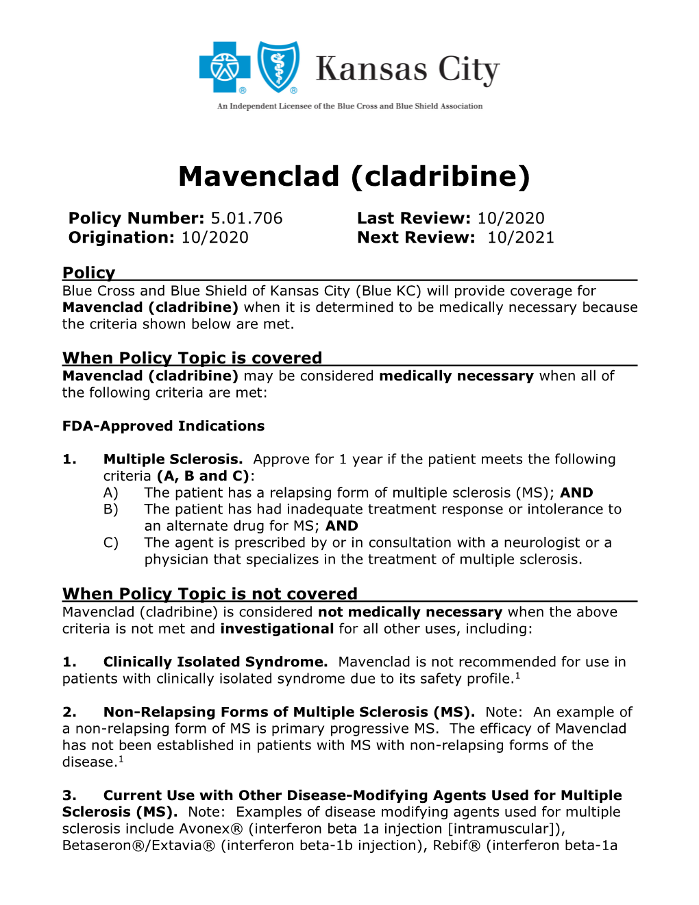 Mavenclad (Cladribine)