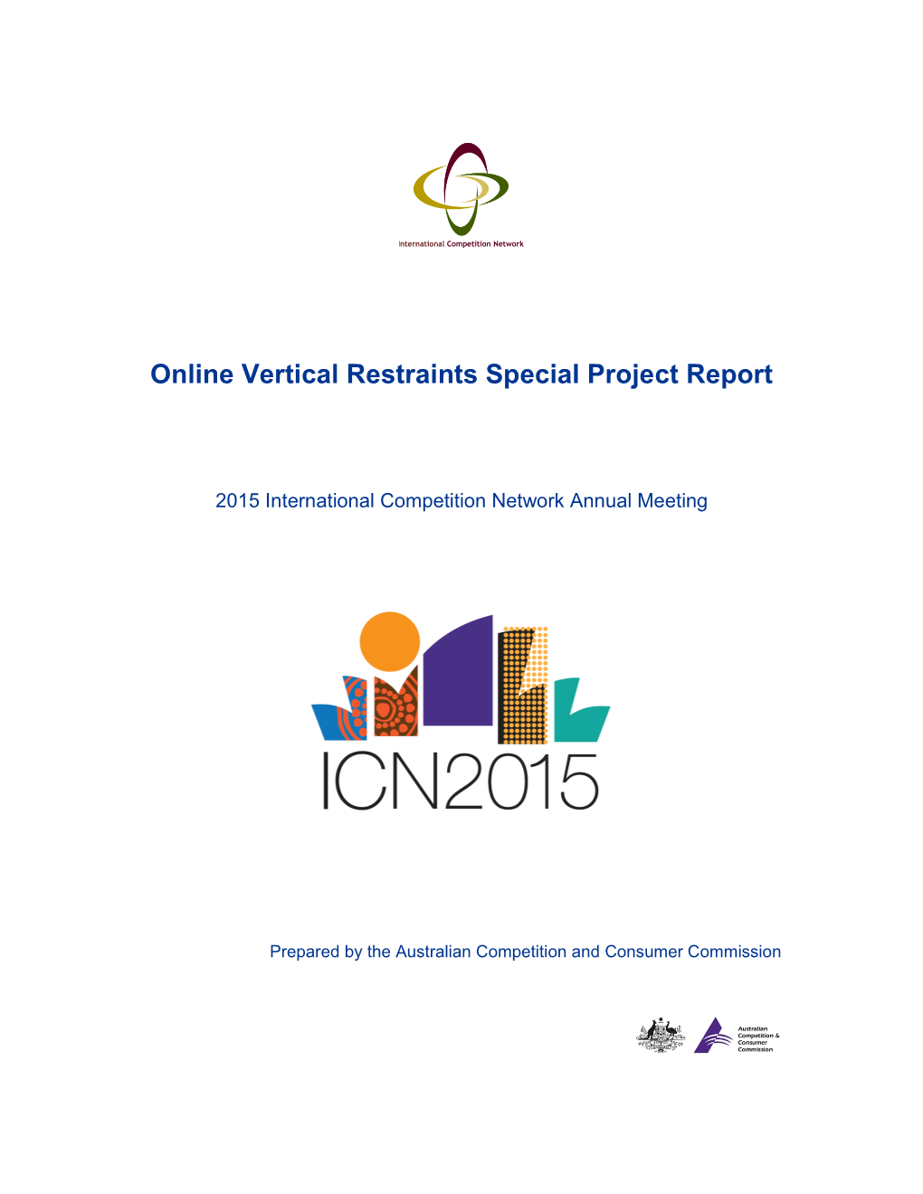 Online Vertical Restraints Special Project Report