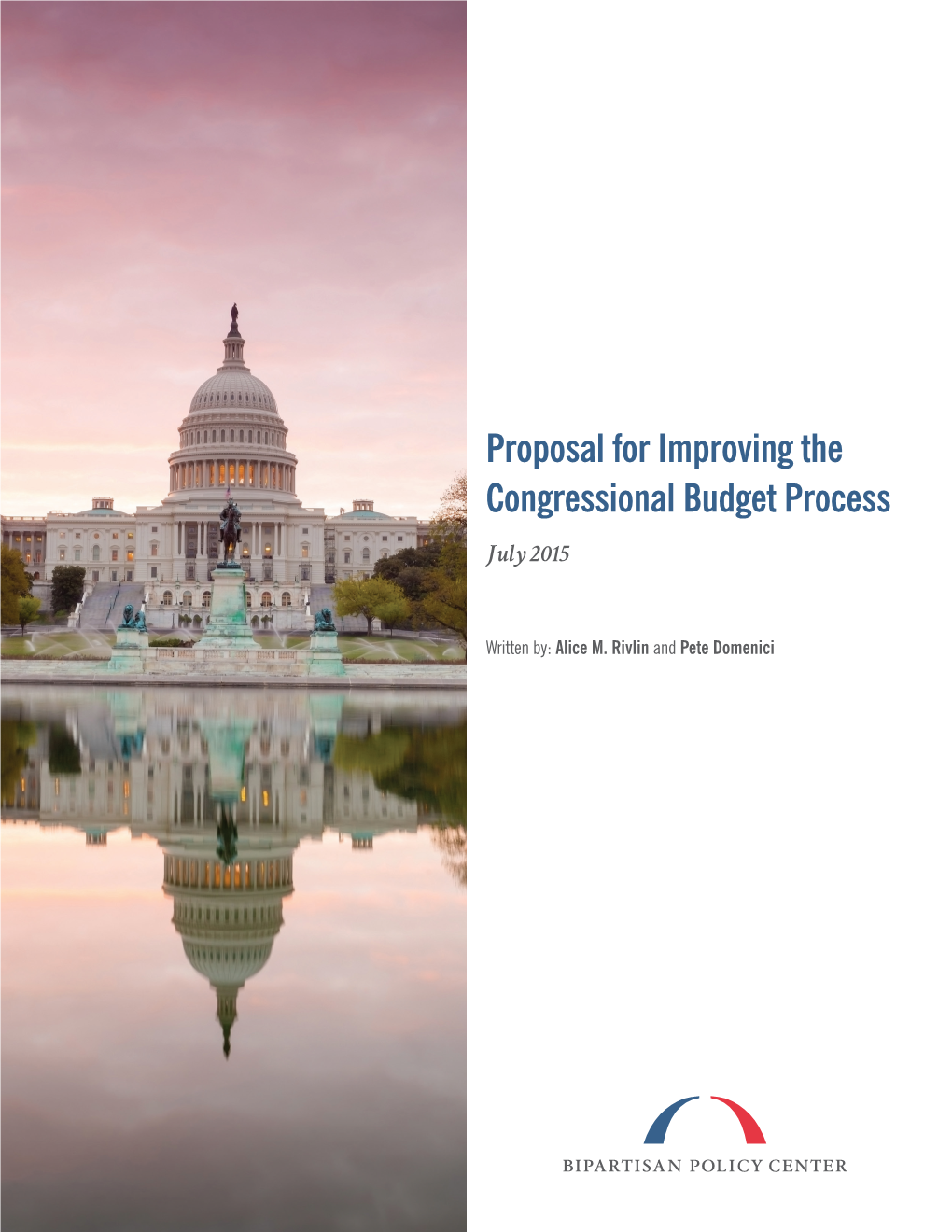 Economy Proposal for Improving the Congressional Budget Process