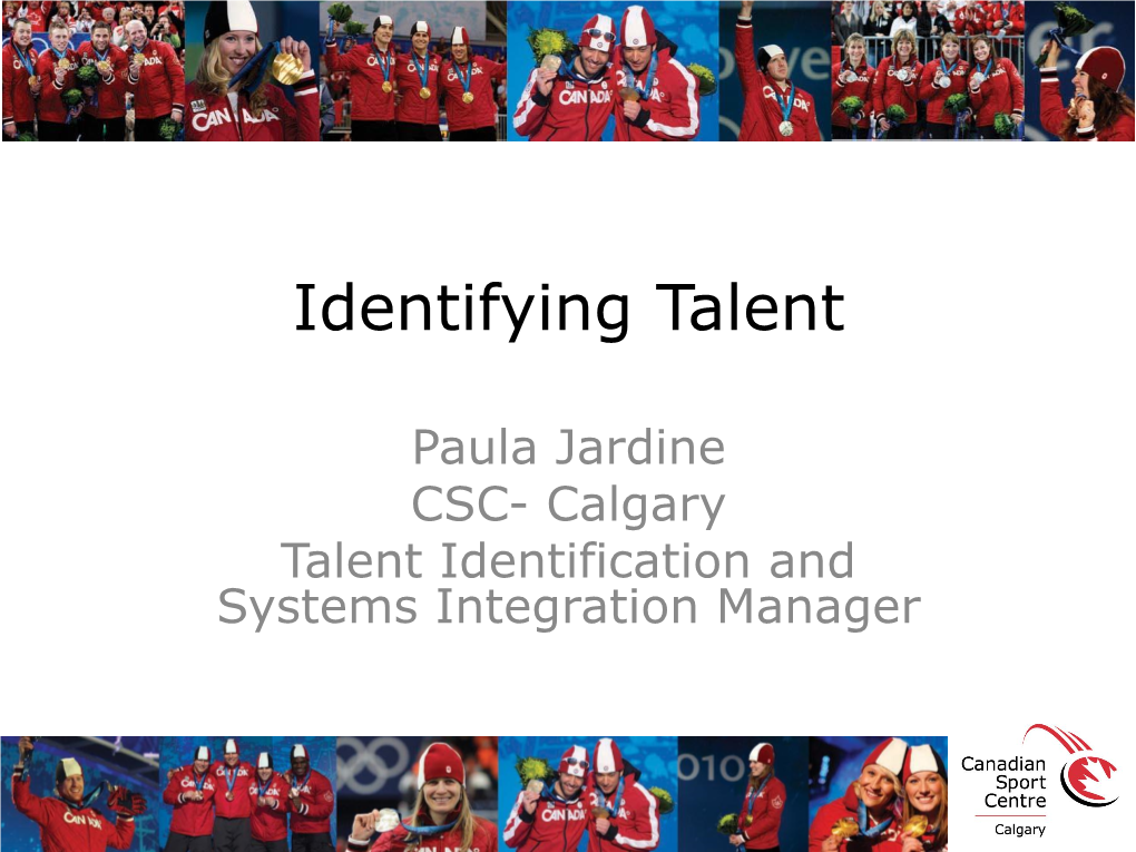 Identifying Talent