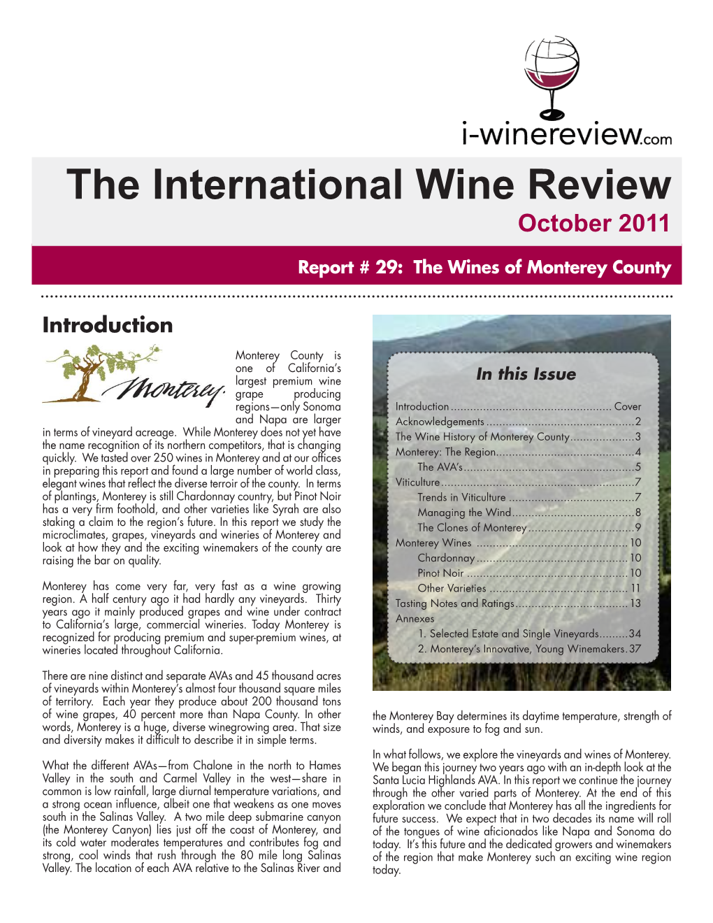 The International Wine Review October 2011