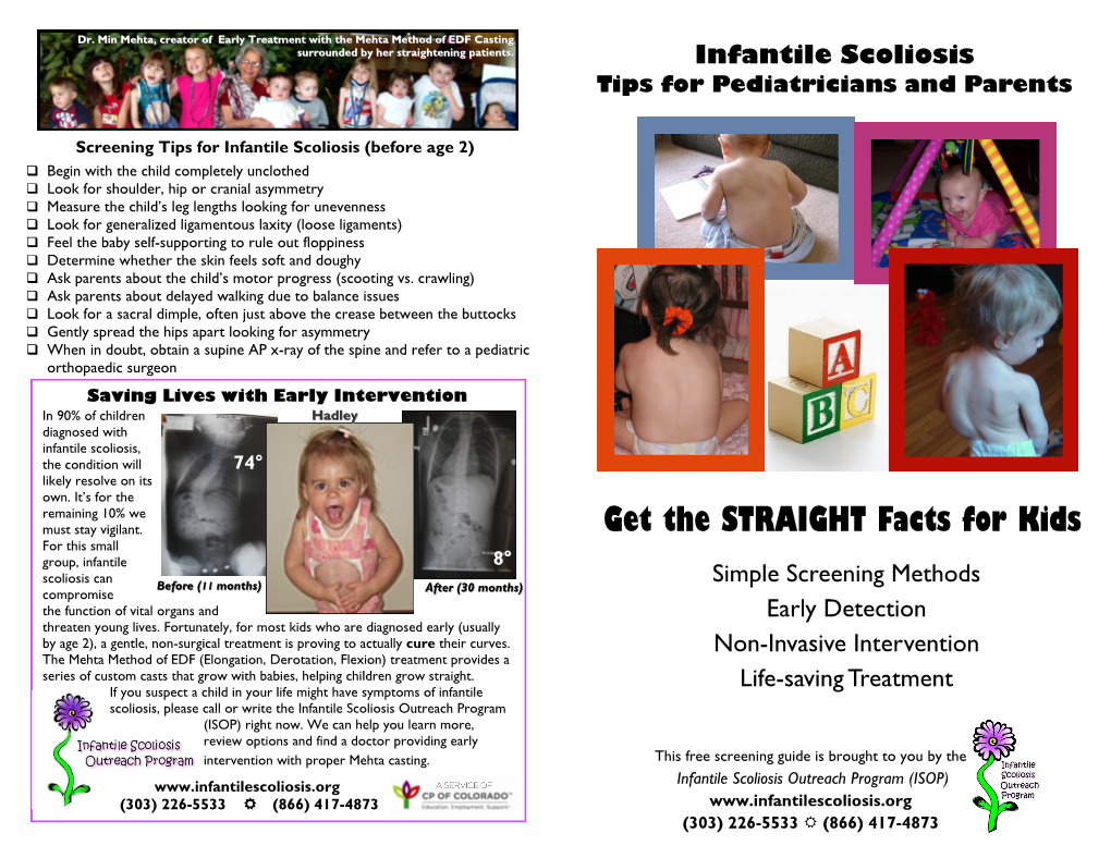 Infantile Scoliosis Screening Guide