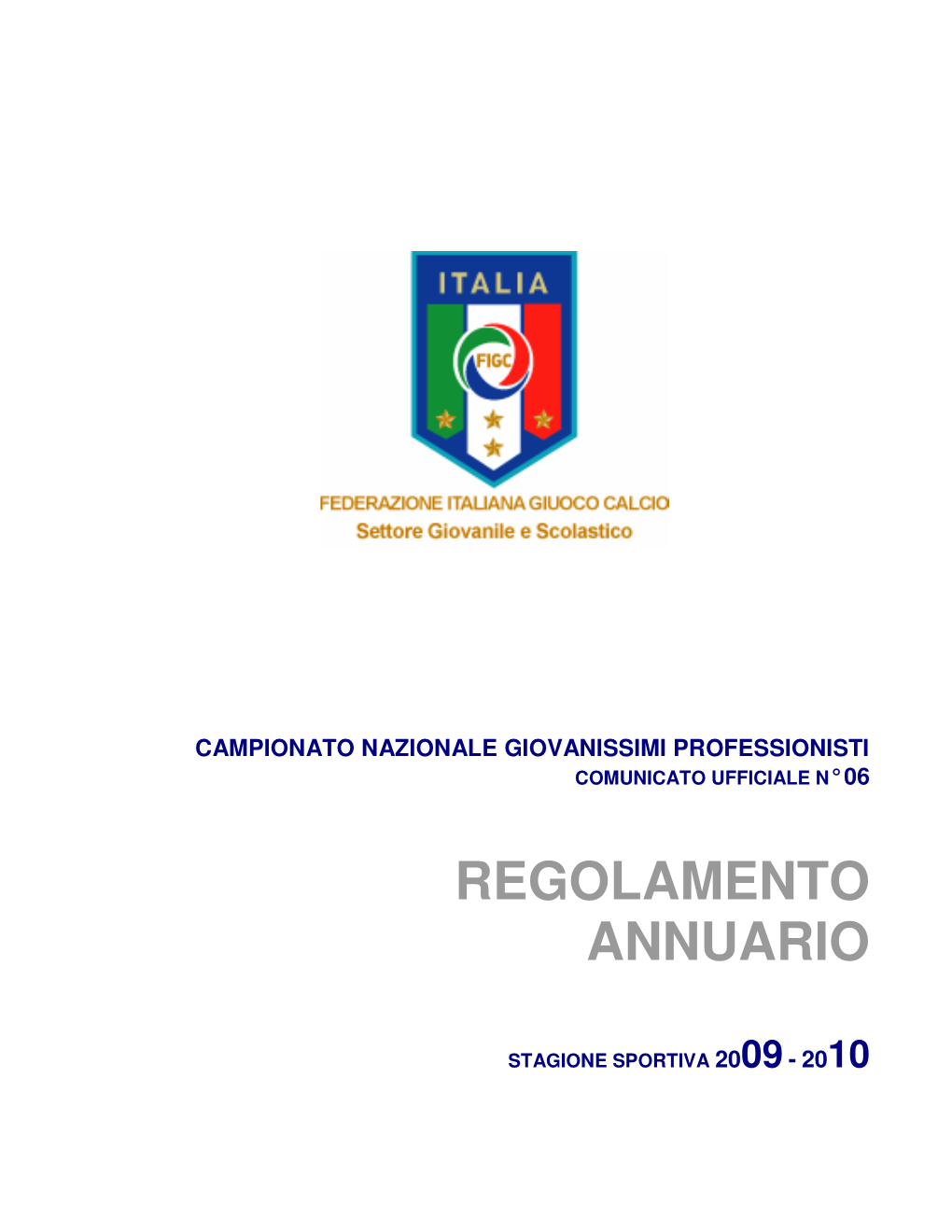 Regolamento Annuario