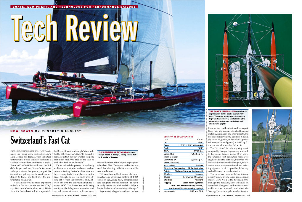 The Sailing World Article by Scott Billquist