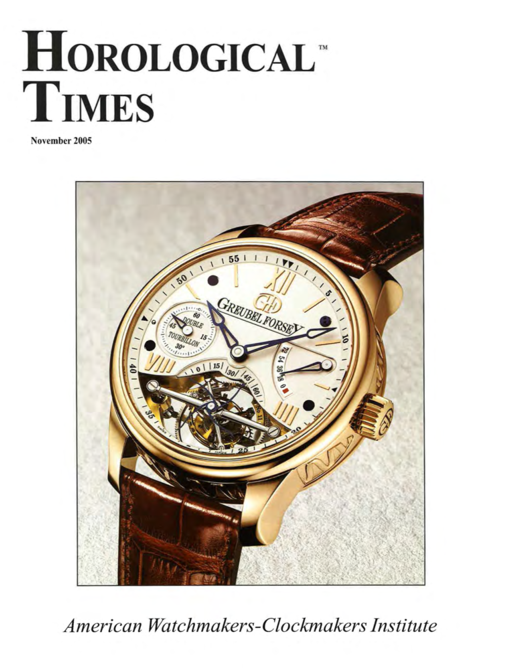 Horological TM TIMES November 2005