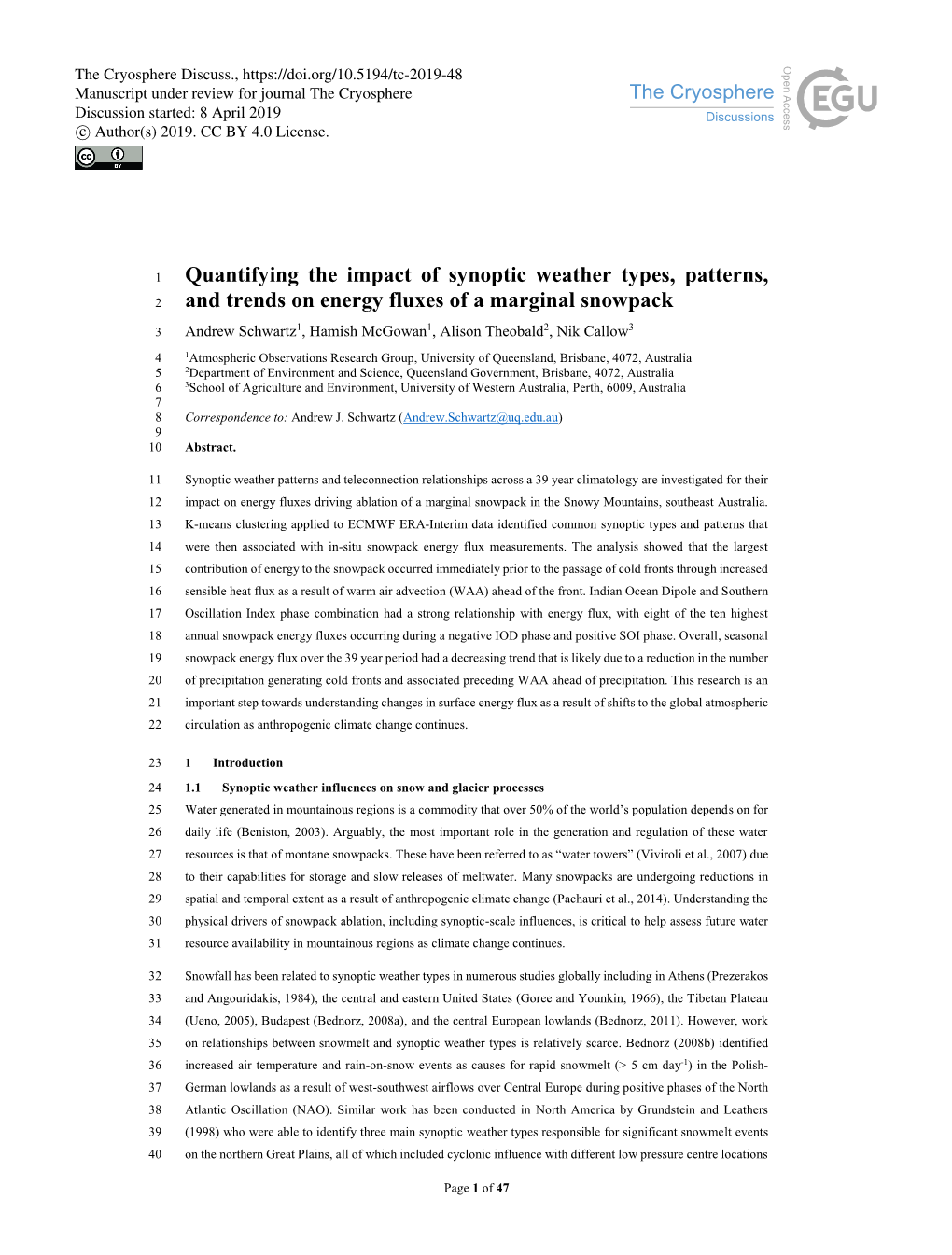 Quantifying the Impact of Synoptic Weather Types, Patterns, and Trends