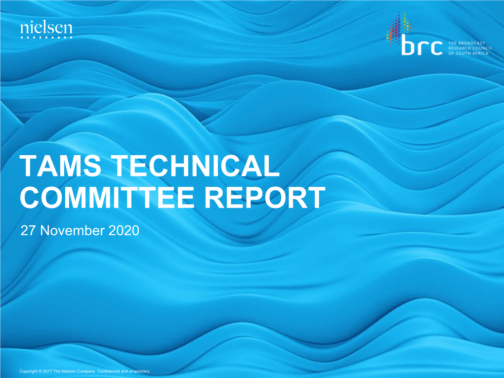 TAMS TECHNICAL COMMITTEE REPORT Broadcasters