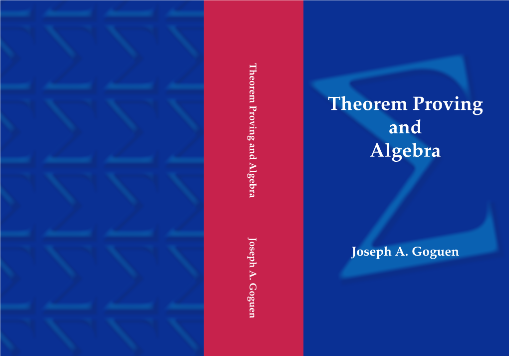 Theorem Proving and Algebra