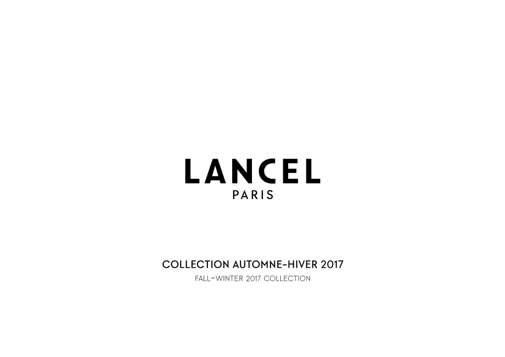 Collection Automne-Hiver 2017