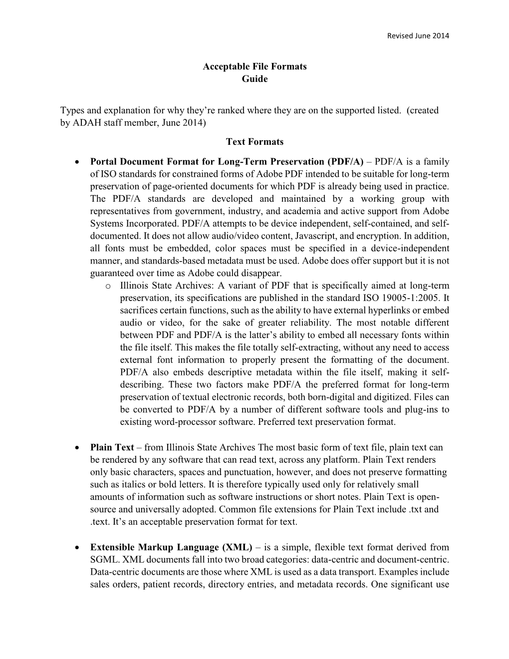 Acceptable File Formats Guide Types and Explanation for Why They're