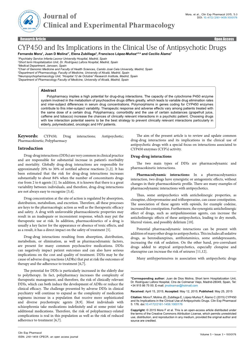 CYP450 and Its Implications in the Clinical Use of Antipsychotic Drugs