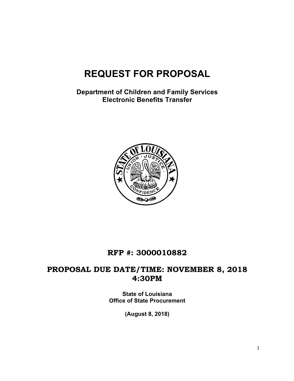 Request for Proposal