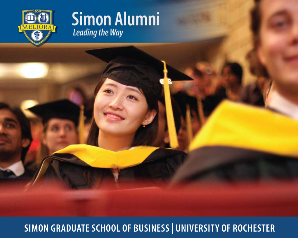 Simon Graduate School of Business | University of Rochester from Thinkers to Leaders