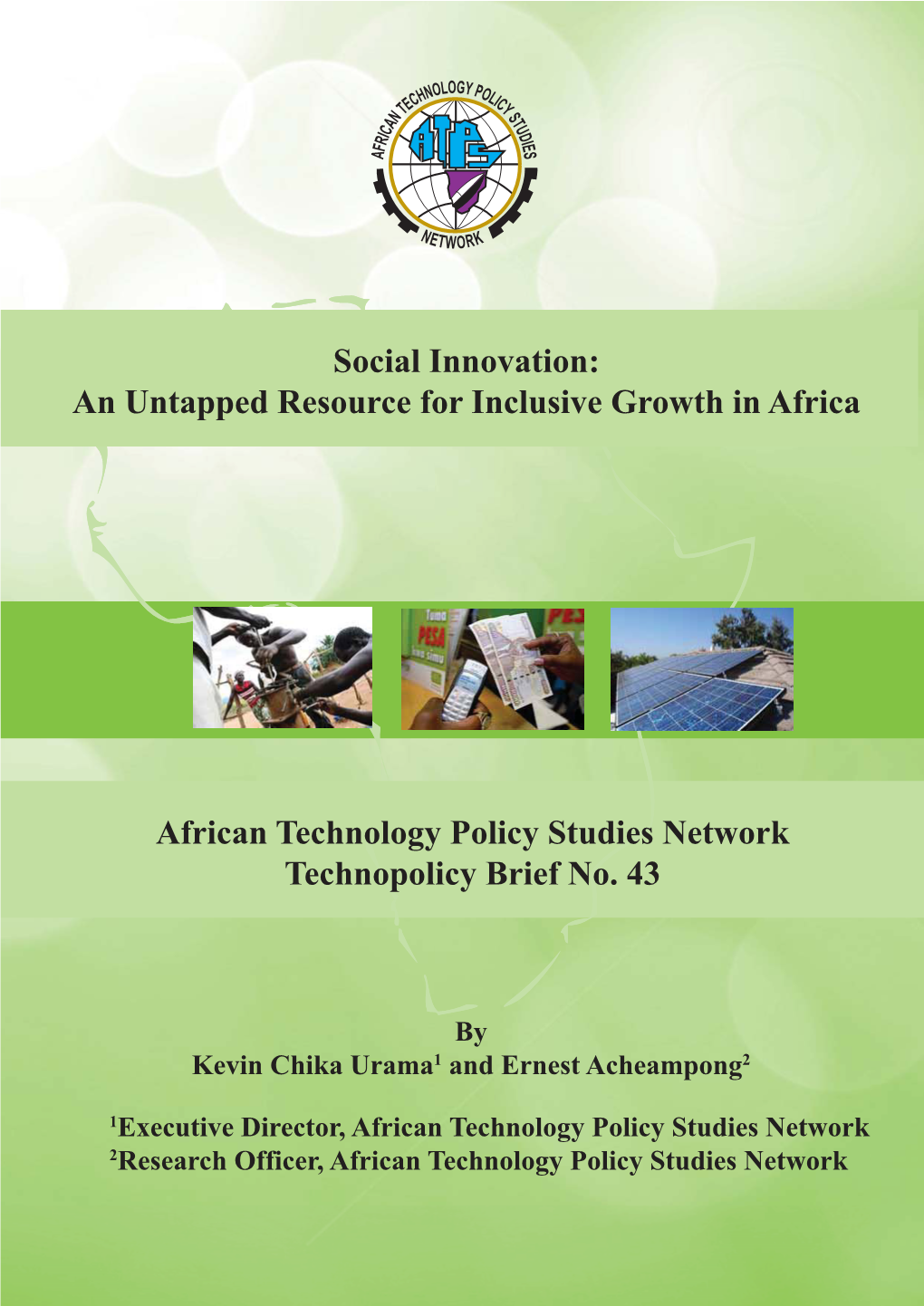 Social Innovation: an Untapped Resource for Inclusive Growth in Africa