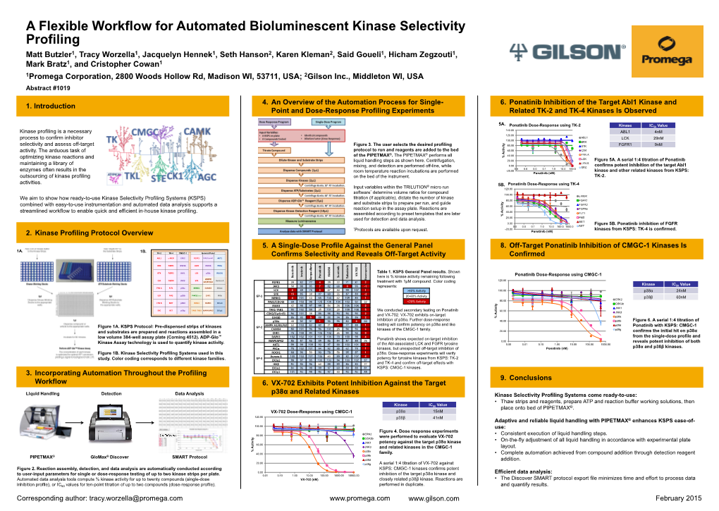 A Flexible Workflow for Automated Bioluminescent Kinase Selectivity