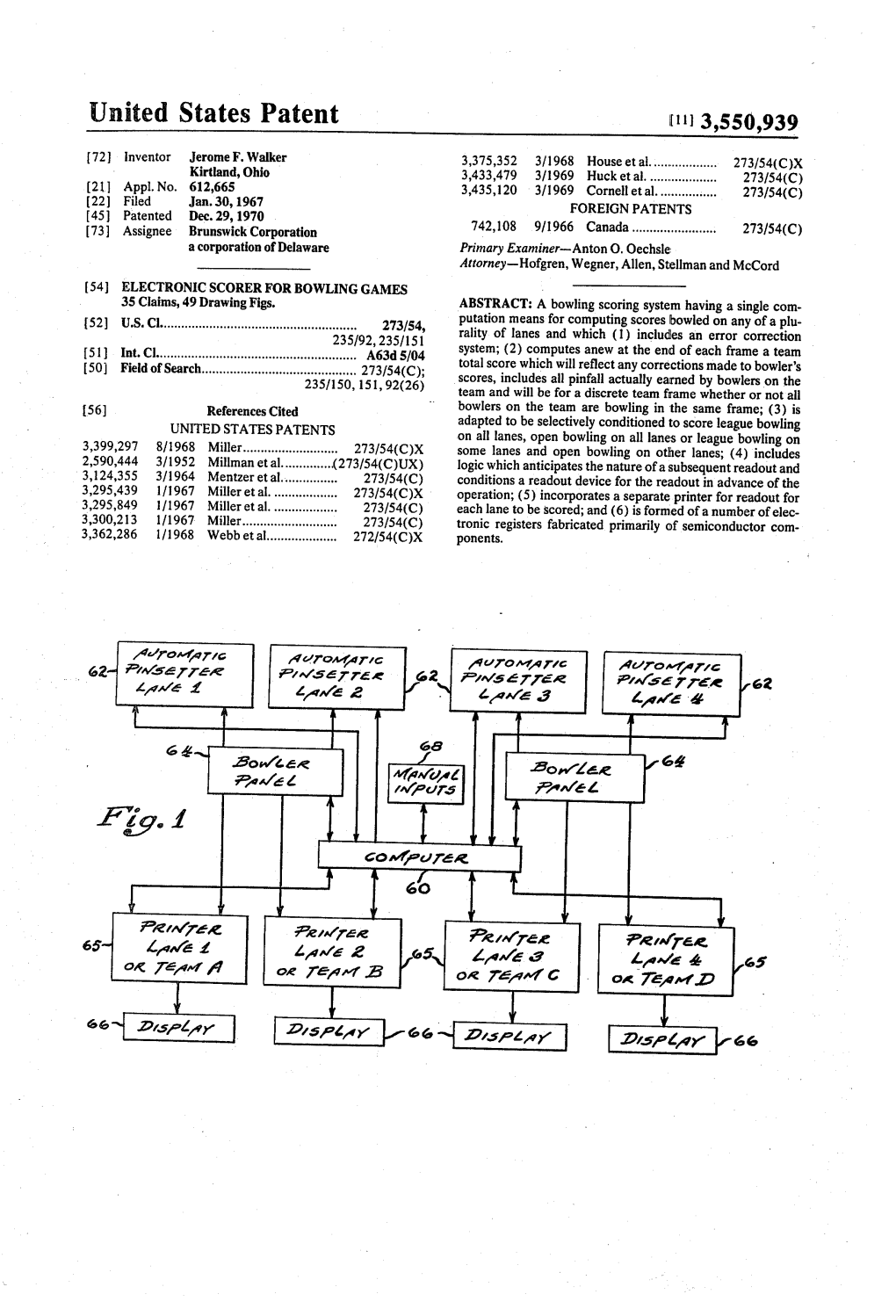 United States Patent (113,550,939 72 Inventor Jerome F