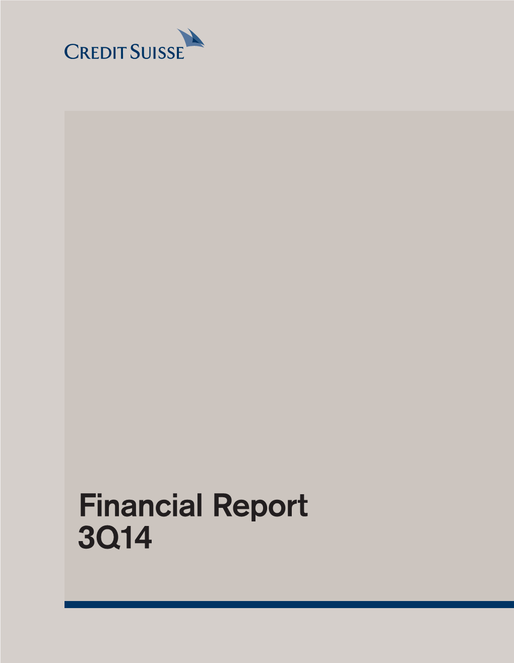 Financial Report 3Q14
