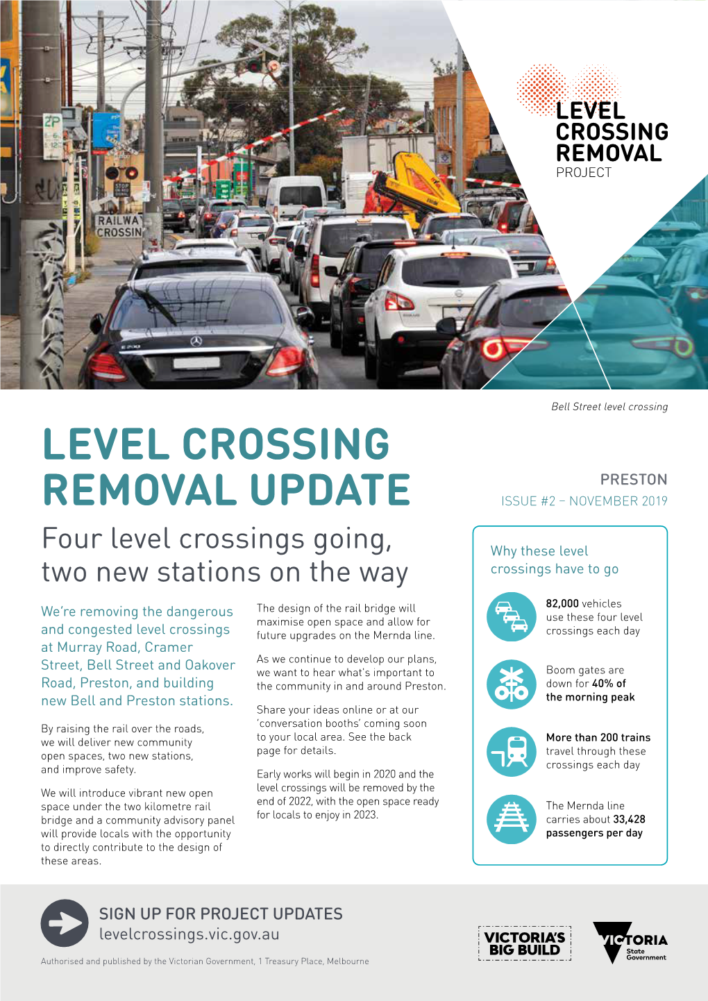 Level Crossing Removal Update