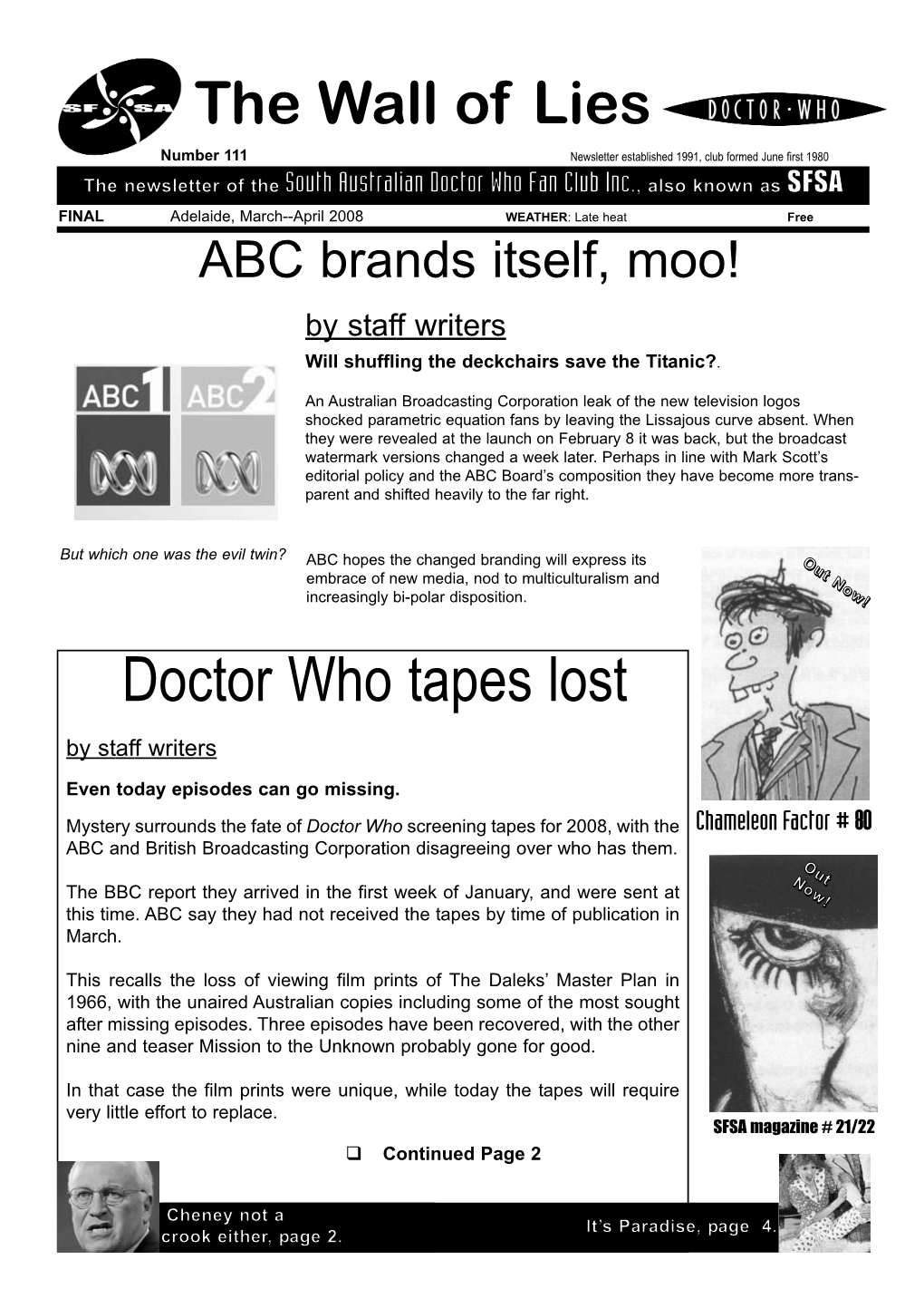 Doctor Who Tapes Lost