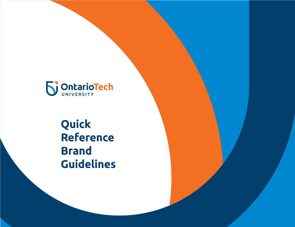 Quick Reference Brand Guidelines INTRODUCTION