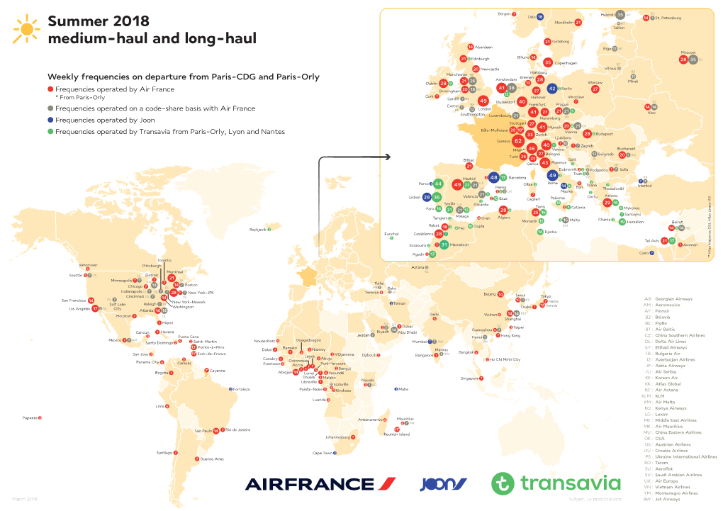 Summer 2018 Medium-Haul and Long-Haul