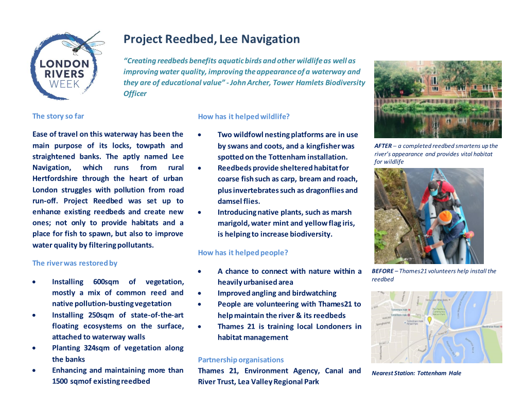 Project Reedbed, Lee Navigation