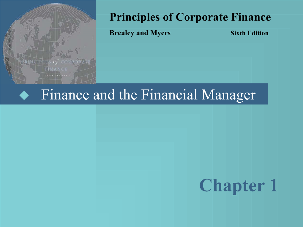 Principles of Corporate Finance Brealey and Myers Sixth Edition