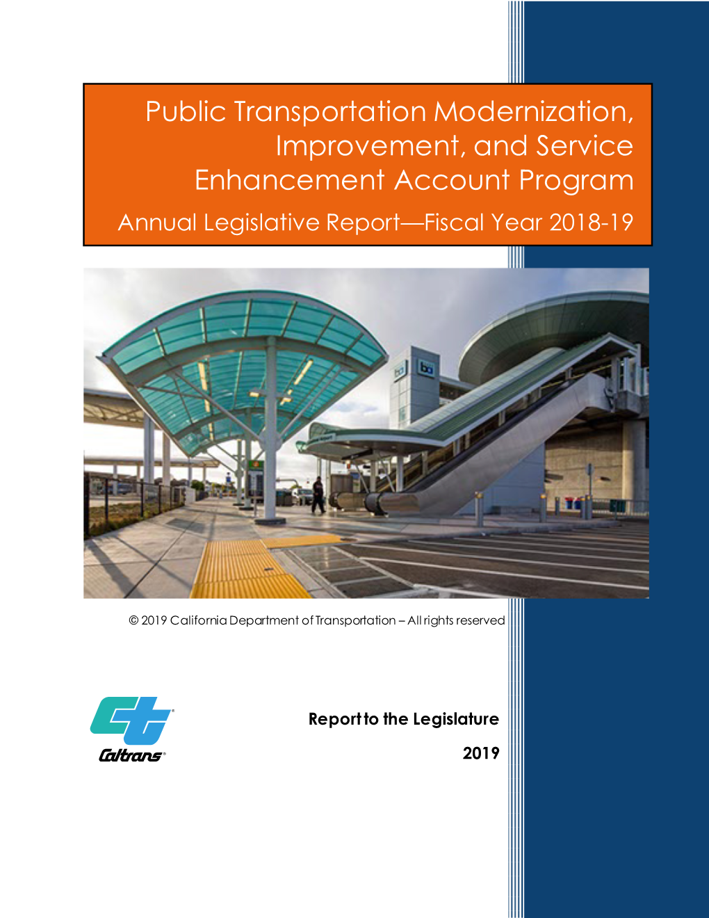 Annual Legislative Report—Fiscal Year 2018-19