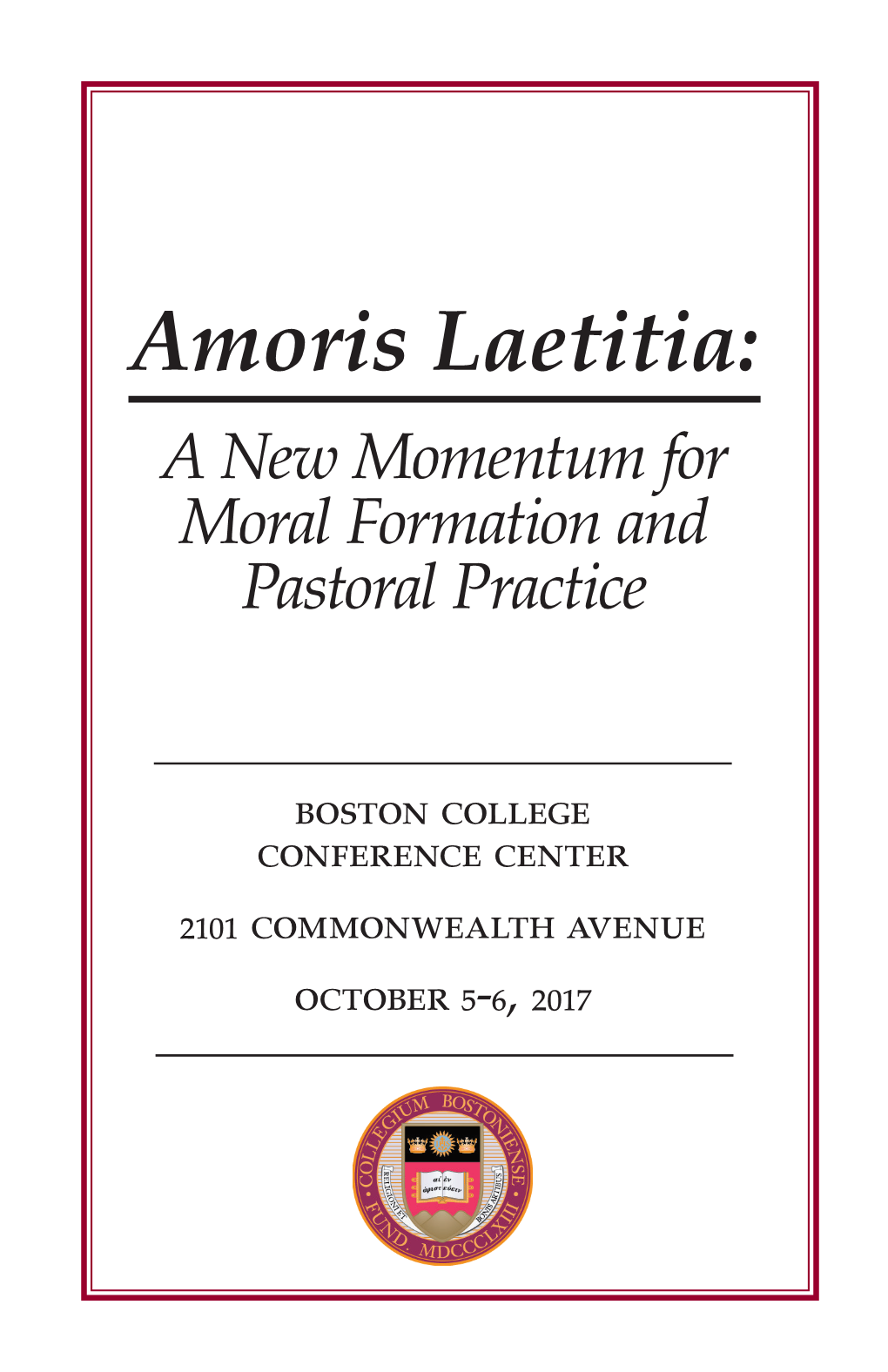 Amoris Laetitia: a New Momentum for Moral Formation and Pastoral Practice