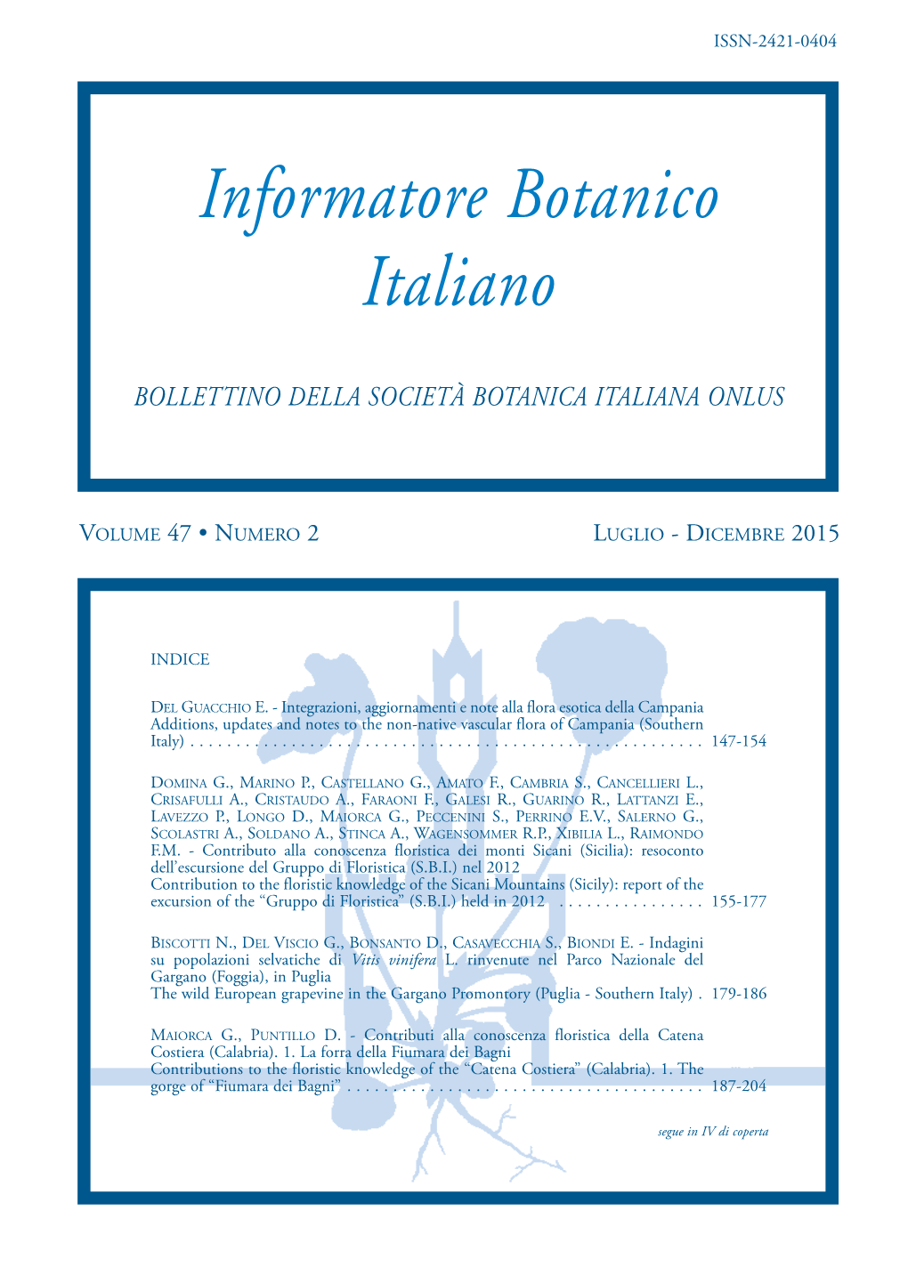 Informatore Botanico Italiano