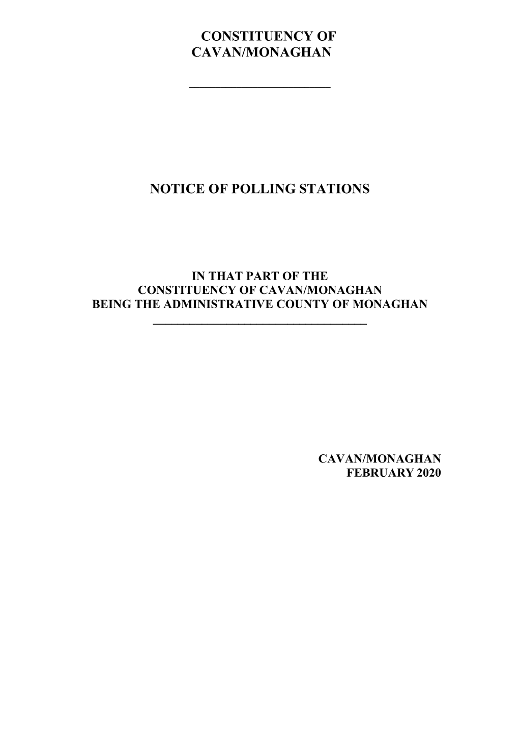 Polling Scheme