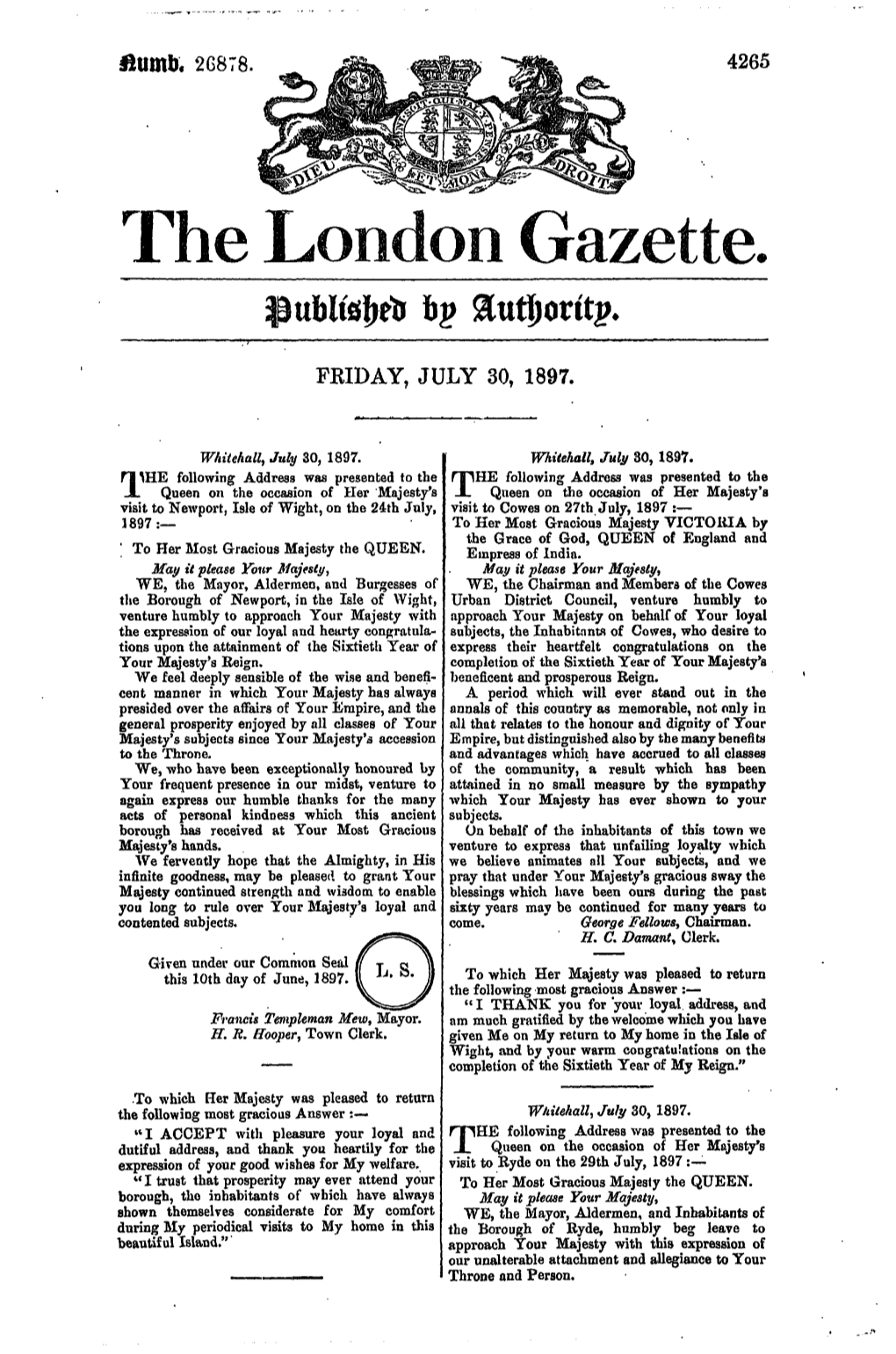 The London Gazette. &Utijorttp*